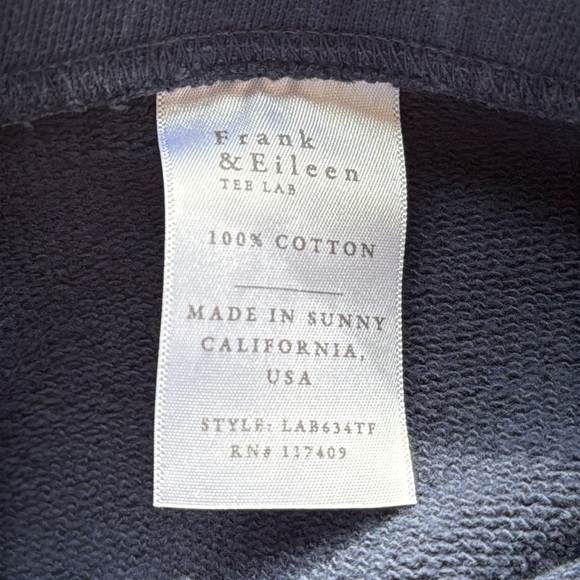 Frank & Eileen Navy Hoodie Sweatshirt Melanie
& Catherine Sweatpants Size L/S - Picture 7 of 7